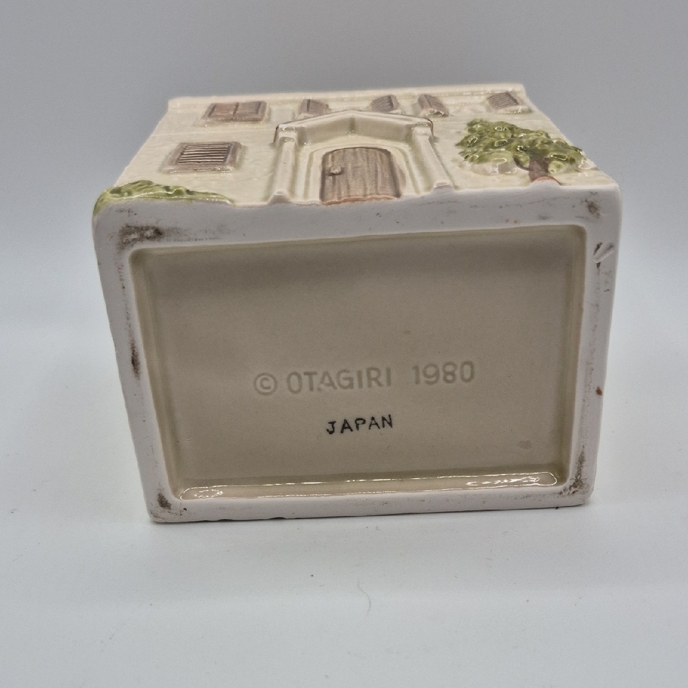 OTAGIRI JAPAN Charming Ceramic House Art Decor CANISTER - Picture 7 of 8